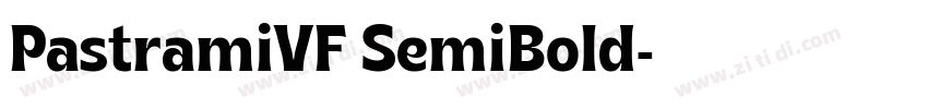 PastramiVF SemiBold字体转换 PastramiVF SemiBold字体转换